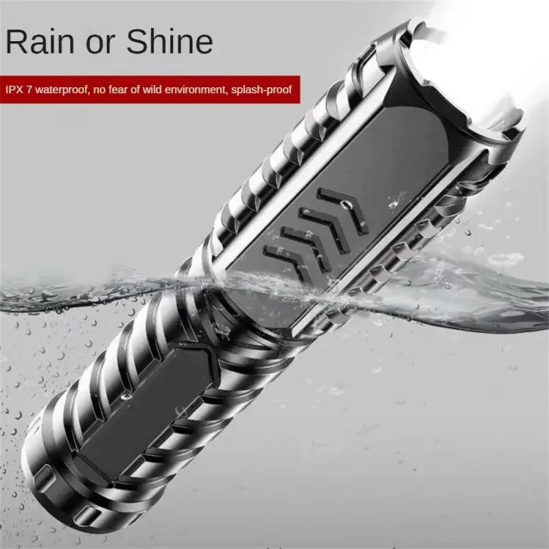 Portable Powerful LED Flashlight USB Rechargeable Torch Hand Lamp Light Flashlight Tactical Lantern Long Shot Olight for Camping