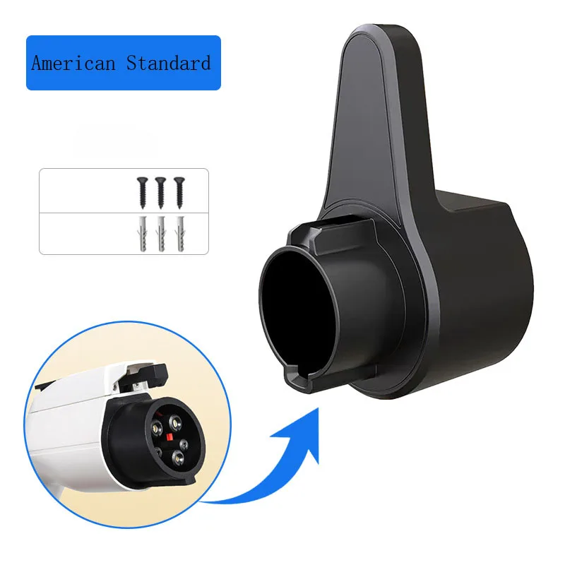 Electric Vehicle EV Car Charging Gun Holder EU/ US/Tesla/CN Plug Gun Fixed Bracket Charging Pile Cable Hook Hanger