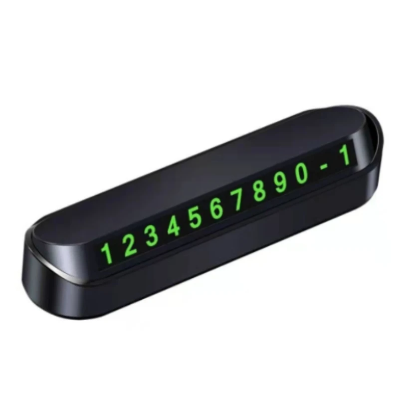 2pcsCar Temporary Parking Card Phone Number Card Plate Telephone Number Car Park Stop Automobile Accessories Car-styling13x2.5cm