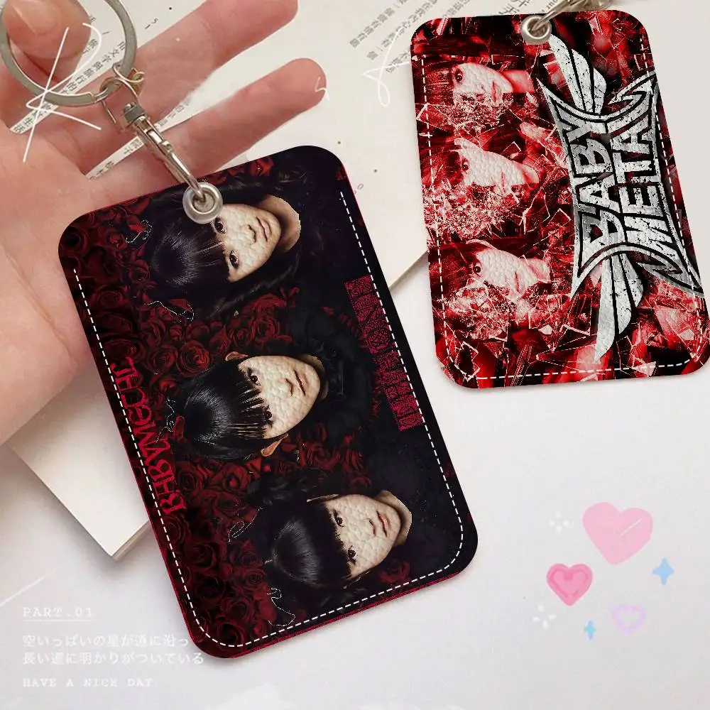 

Japanese Band B-BABYMETAL 1pc INS Creative Cartoon Student Campus Card Holder For Meal Card, Bus Card, Work Card, Etc