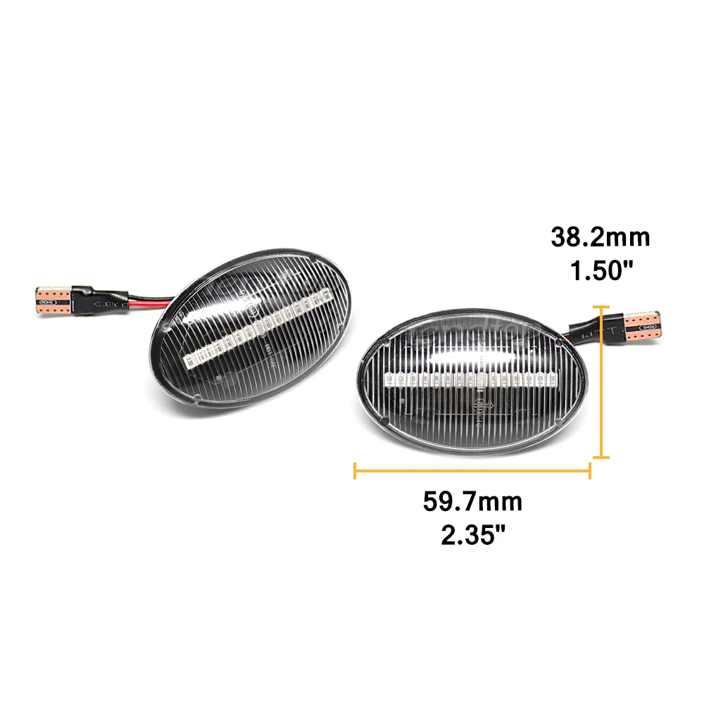 Led ديناميكية الوامض مصابيح جانبية مؤشر بدوره مصباح إشارة لأوبل كومبو C B Tigra A Astra F Meriva A Corsa C B Sintra Vita #2