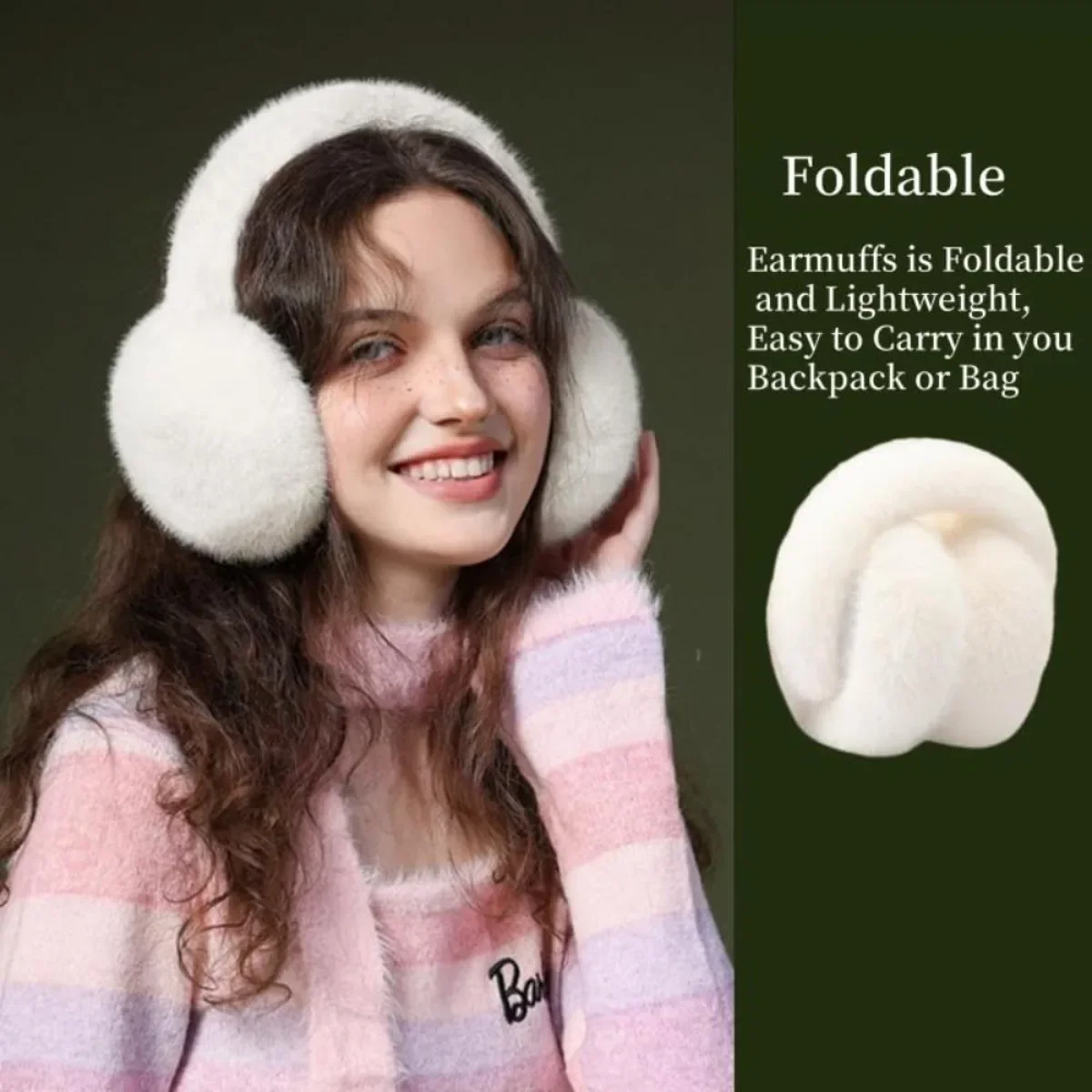 غطاء للأذن لفصل الشتاء يفشل الأذن القابلة للطي للنساء والرجال والفتيات غطاء للأذنين الناعم للطقس البارد لتدفئة الأذن عقال إكسسوارات الشتاء