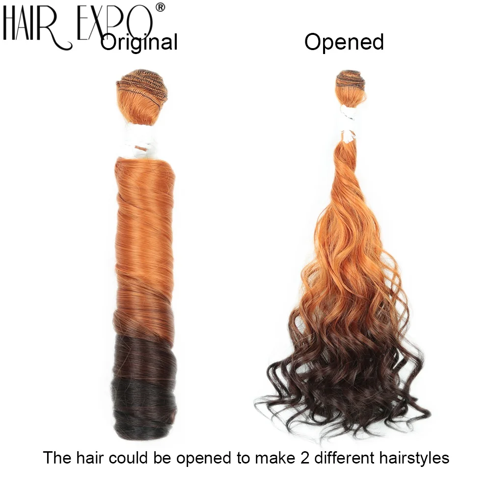 18Inch French Curl Hair Bundles Synthetic French Curls Braiding Hair Extensions Ombre Pre Stretched Loose Wave Spiral Curl Braid 5