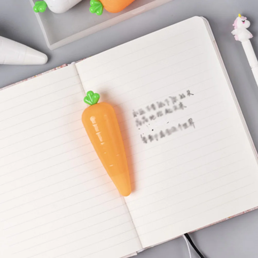 

6Pcs Cute Carrot Design Correction Tape for Students Writing Mistakes School Office Stationery Supplies Random Color
