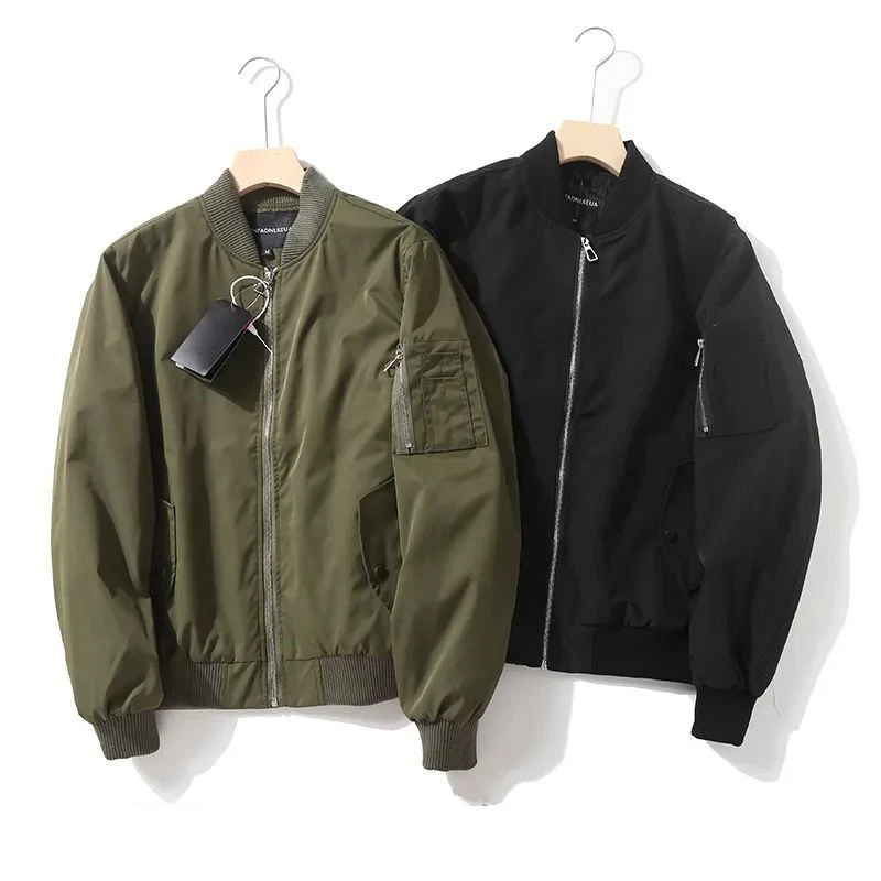 Men's Autumn Windproof Water - Repellent Pilot Jacket, Baseball Collar Outdoor Casual Trendy Coat