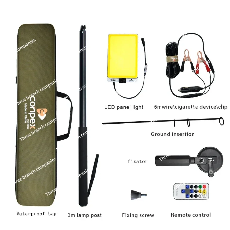 Outdoors Portable Led Camping Lamp Rechargeable LED Work Spotlights Cob Telescopic Pillar Lights For Fishing Road Travel BBQ