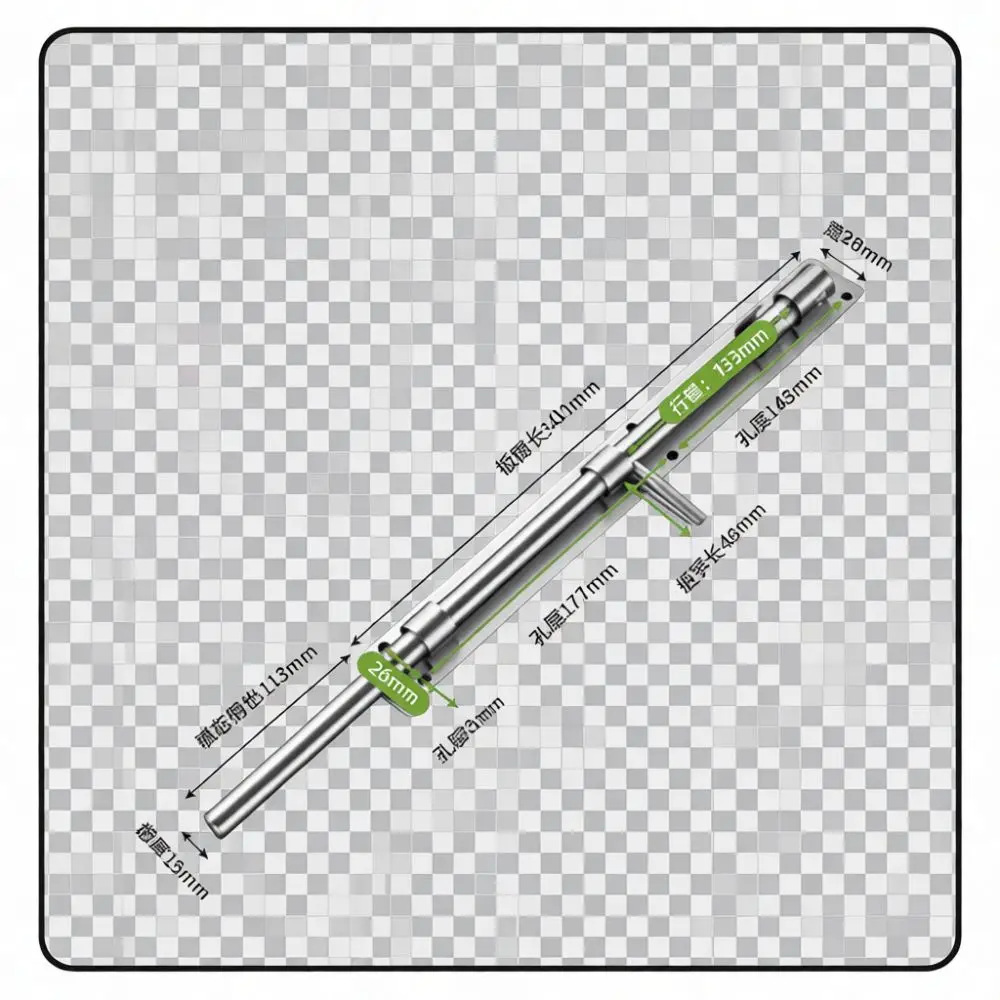 304 Stainless Steel Door Bolt Floor Latch Heavy Duty Solid Security Lock For Iron Gate Fence Home Improvement Hardware