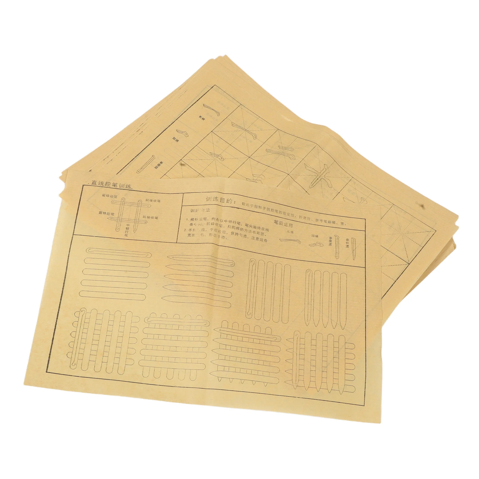 

120Pcs Chinese Calligraphy Practice Paper Pad Smooth Writing Surface for Beginners Brush Control Skill Development Writing