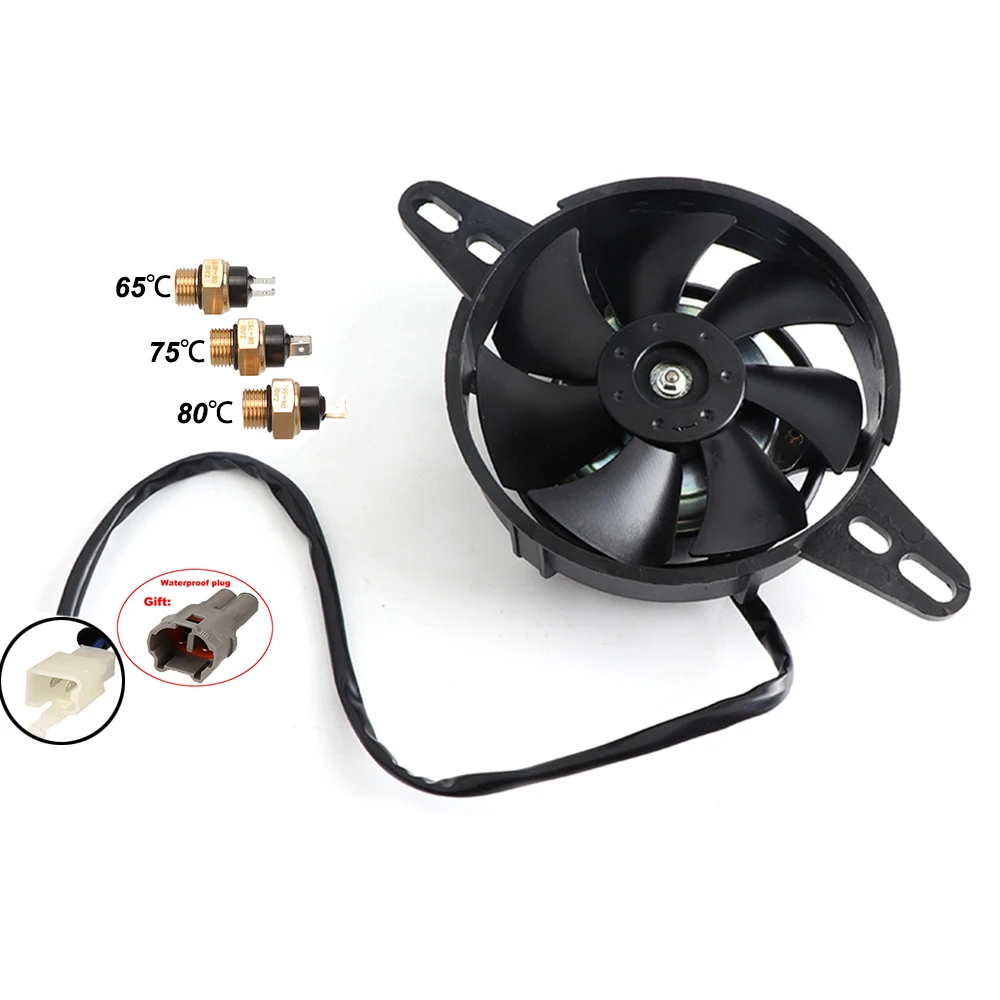 

Motorcycle Cooling fan Oil Cooler Electric Radiator Engine Fit for 150cc 200cc 250cc ATV Quad Go Kart Buggy Motocross