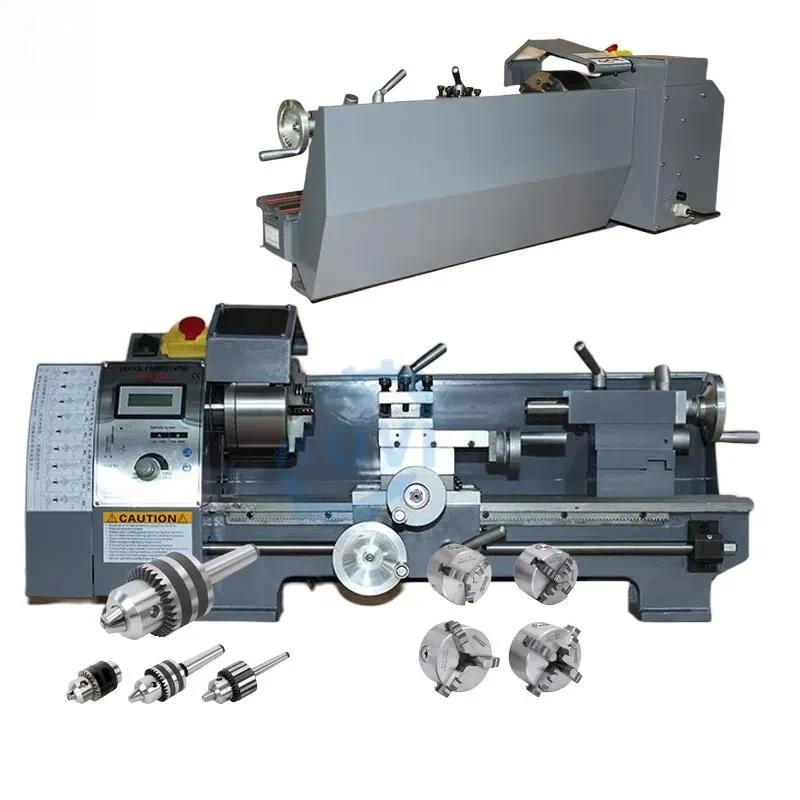 Mini numerical control metal desktop lathe small 850 watt cheap metal lathe milling machine