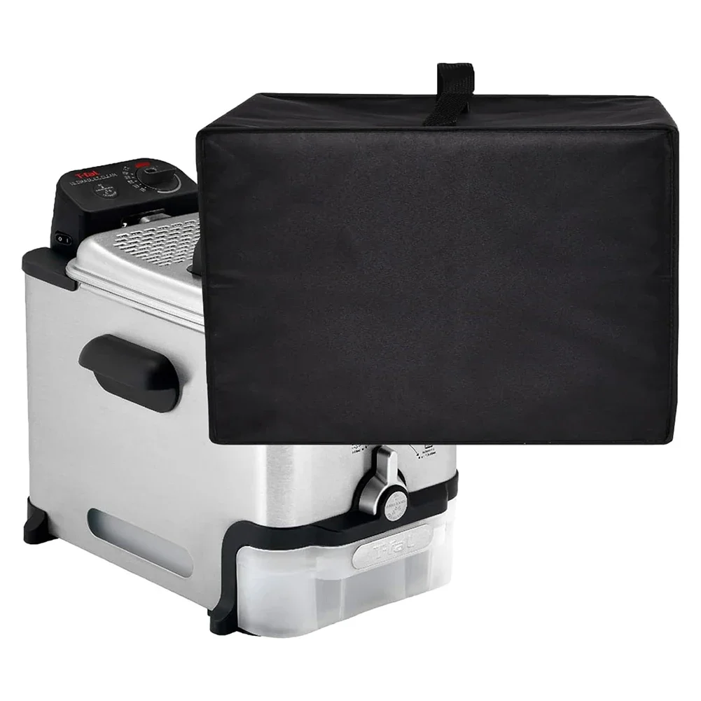35x40x31cm Air Fryer Cover Black Waterproof Dustproof Nylon Fabric Protective Cover for 12 Quart 6 in 1 RJ38 1