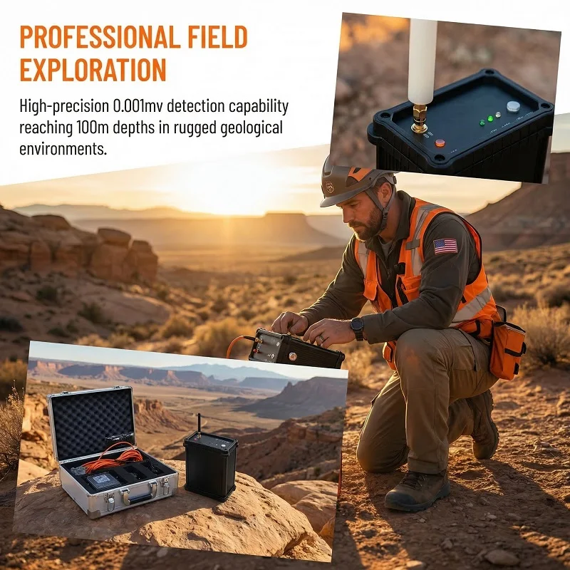 

Mobile Operation Underground Water Detector Portable High Precision Groundwater Locator for Well Drilling PQWT-M100