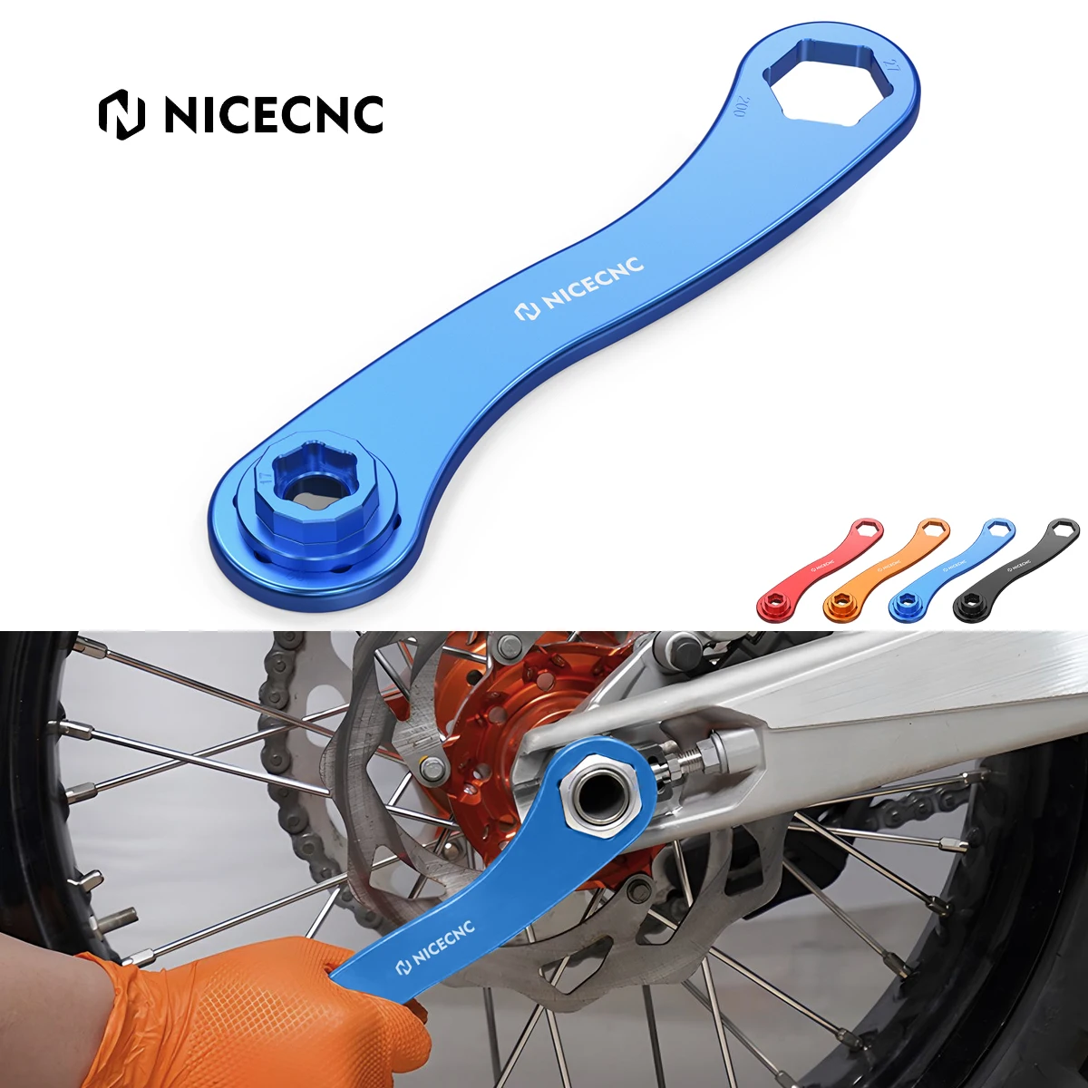 For Husqvarna TE 300 2023 TE FE TC FC TX FX 125 250 300 350 400 450 501 701 2014-2022 17-27-32MM Wheel Axle Removal Spanner Tool