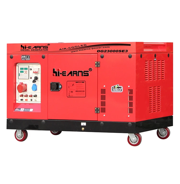 12KW 15KVA 16KW 20KVA 3000rpm Soundproof 2V98FD Two Cylinder Air Cooled Diesel Generator With Digital Panel