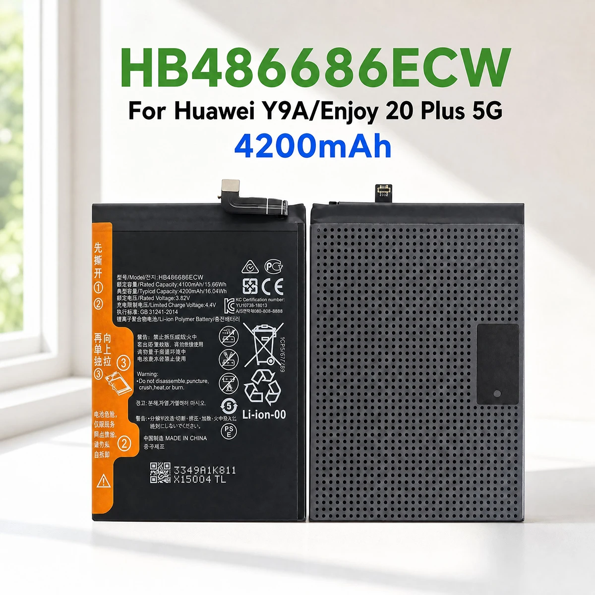100% Original Brand New HB486686ECW 4200mAh Battery For Huawei Y9A/Enjoy 20 Plus 5G Latest Production Phone Batteries+tools