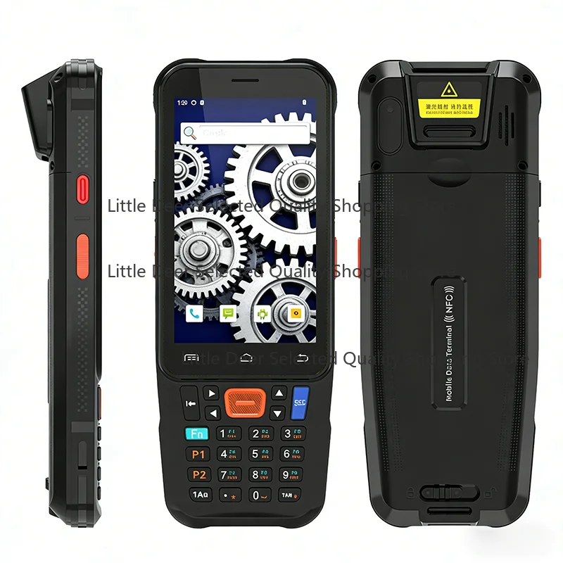 Factory OEM Industal 15 PDA Keyboard Handheld Barcode Scanner IP67   Octa-core Processor 4-inch Screen 3GB