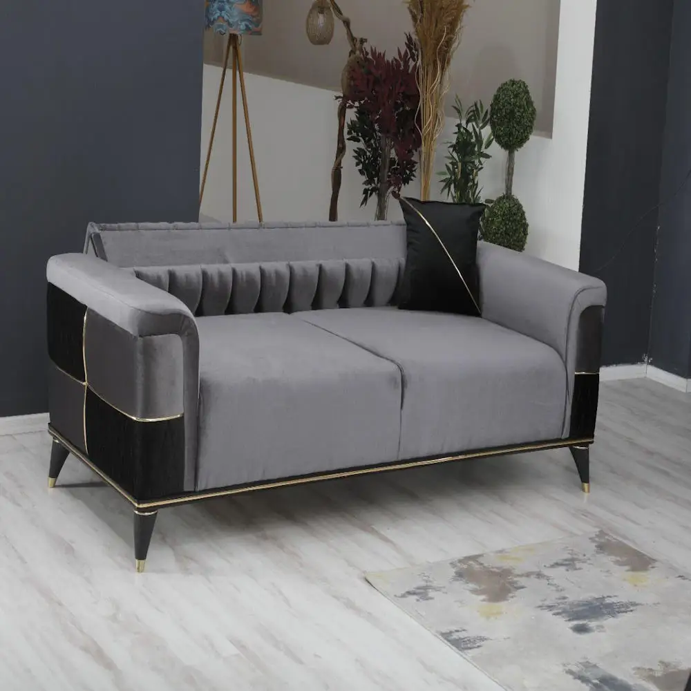 

* Chesterfield Modern Italian Style Wood Sofa Set Tufted Modular Three Seat Sofa Bed Removable Cover for Hotel Living