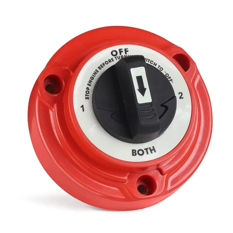 

ABXV-Car Dual Battery Selector Switch 4 Position Power Cut Off Battery Isolator For Marine Boat RV Big Truck