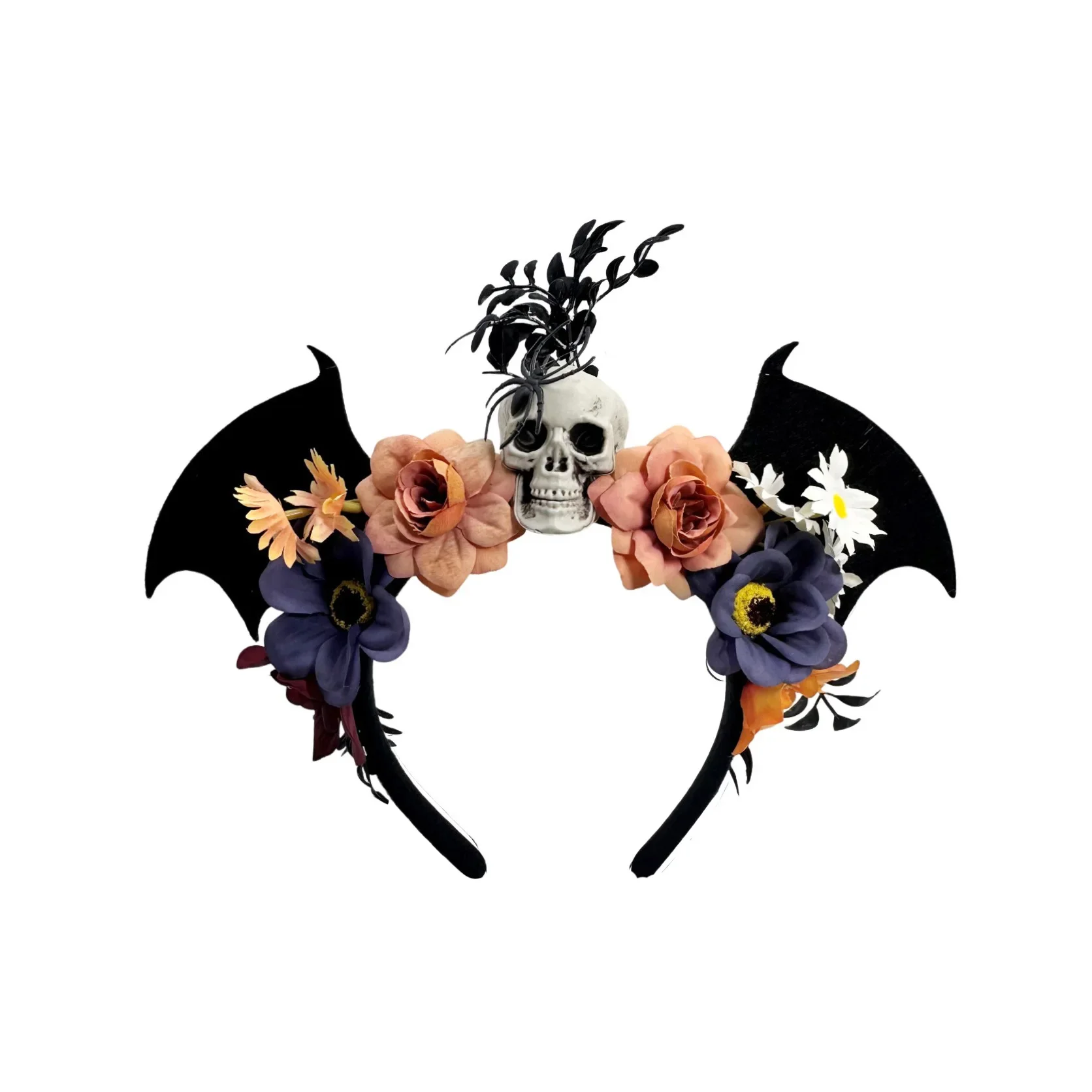 

Женская повязка на голову с призраком летучей мыши на Хэллоуин для девочек, забавный праздничный костюм, головные уборы, реквизит для праздничной вечеринки
