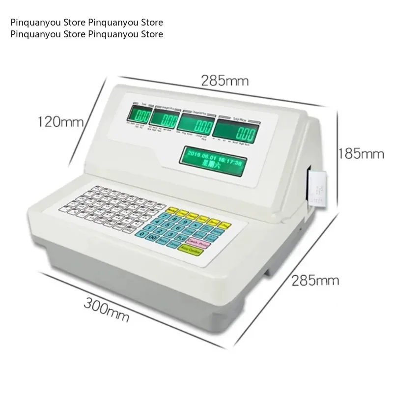 Barcode Label Ticket Printing Weighing Indicator Digital Platform Scale Printing Display Terminal