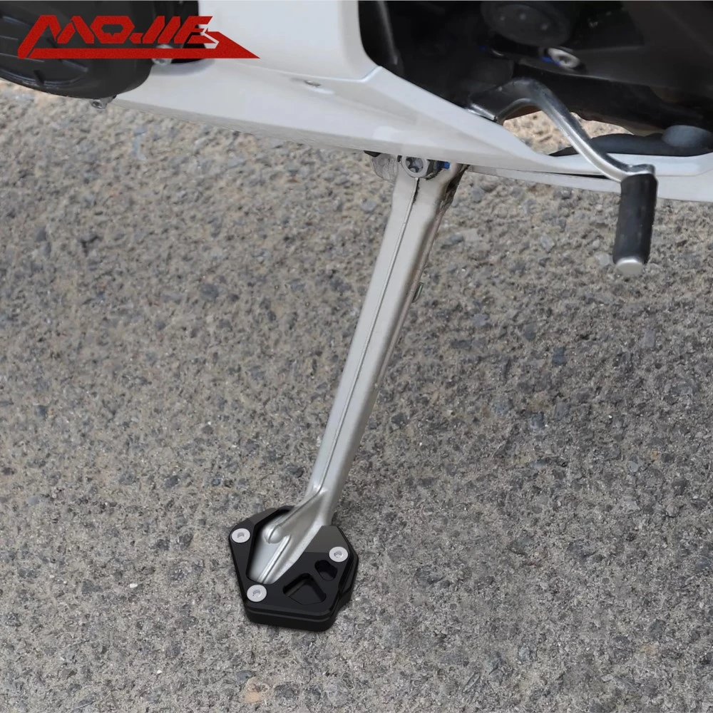 2023 2024 لـ Moto Guzzi V100 V 100 Mandello S حامل جانبي تكبير مسنده دعم أكبر تمديد ملحقات الدراجة النارية #2