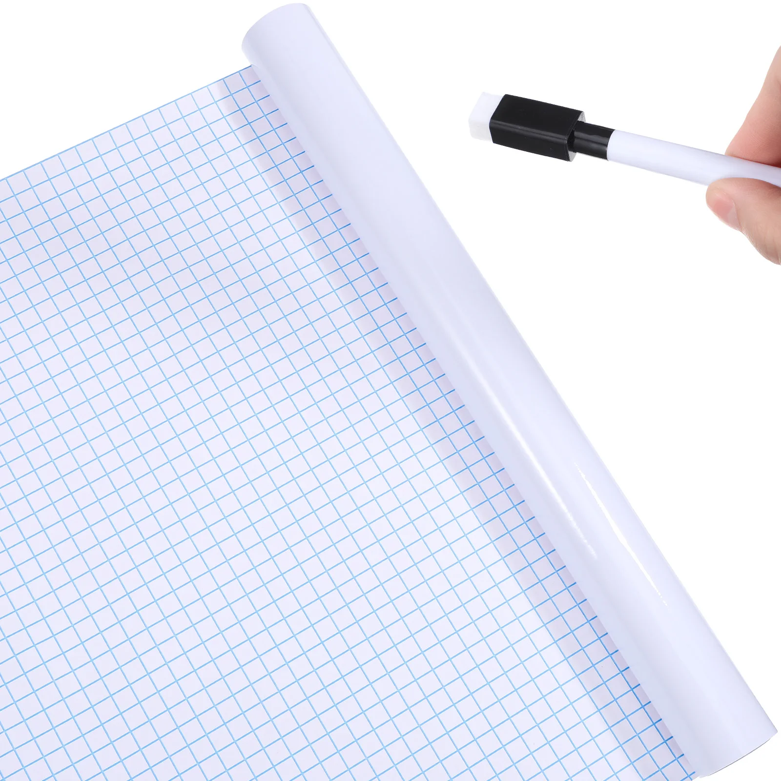

2 Rolls Whiteboard Wall Sticker 45x200cm Erasable Smooth Surface Dry Erase Board Marker Pen Cleaner Teaching Memo