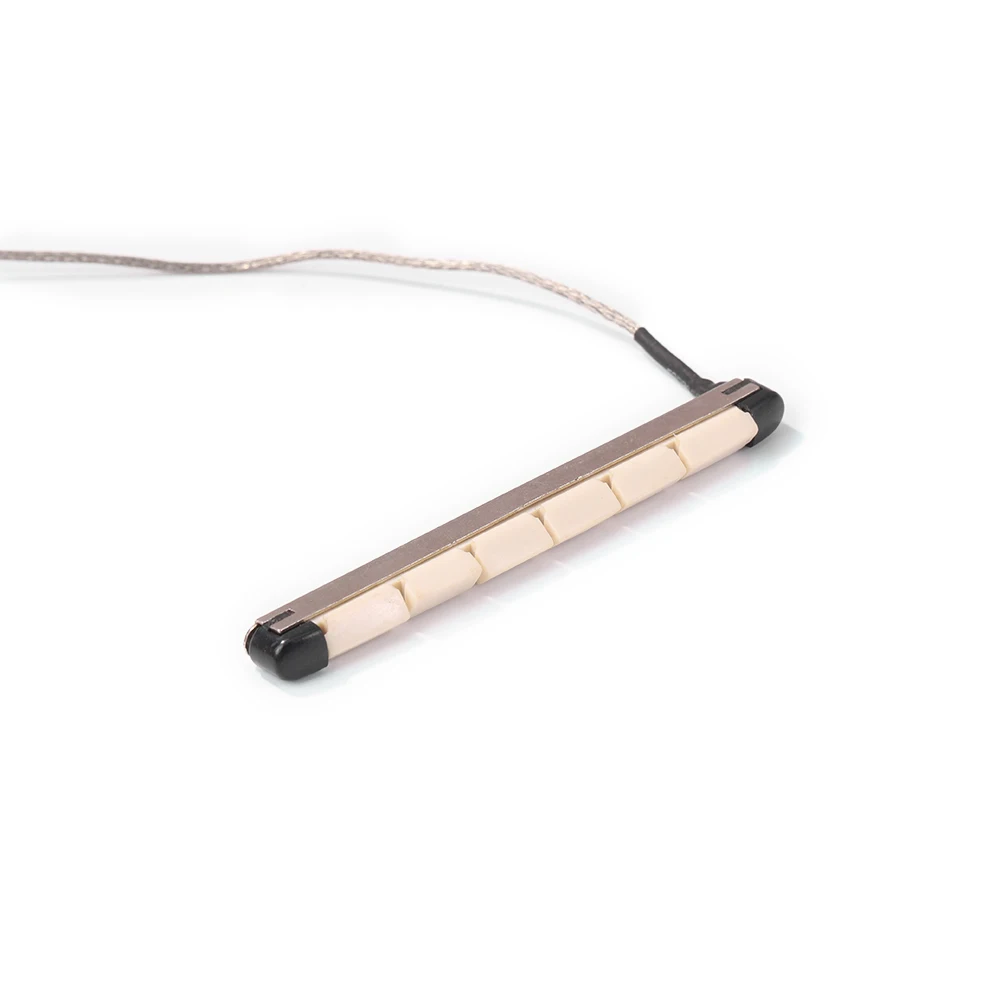 Puente de guitarra acústica, varilla de sillín, varilla de Metal piezoeléctrica, palo de pastilla de guitarra popular, piezas de repuesto de instrumentos de cuerda