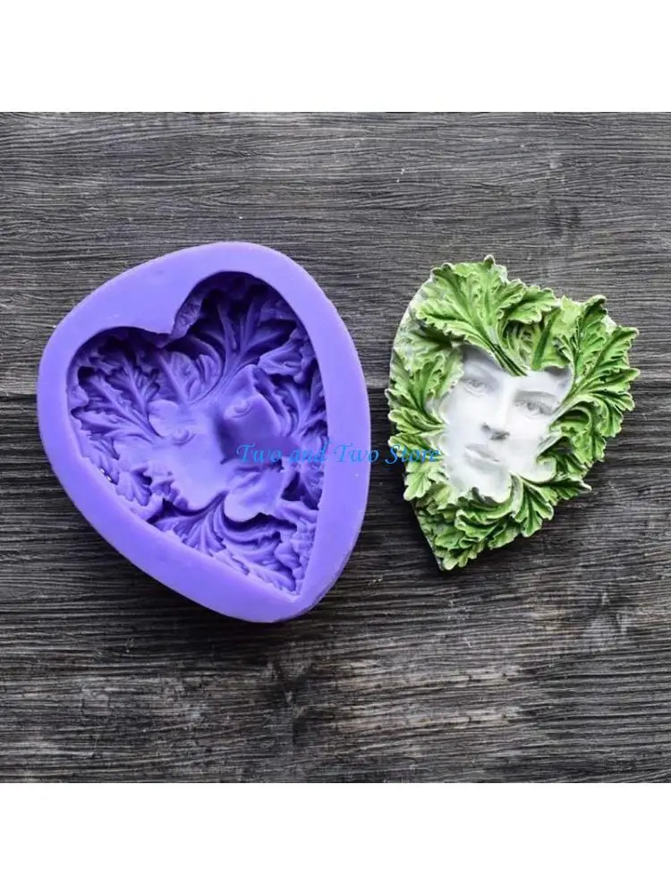 HX6F DIY UV Epoxy Resin Silicone Soap Face Mold for Handmade Making Tool Living Room Craft Transparent Supplie