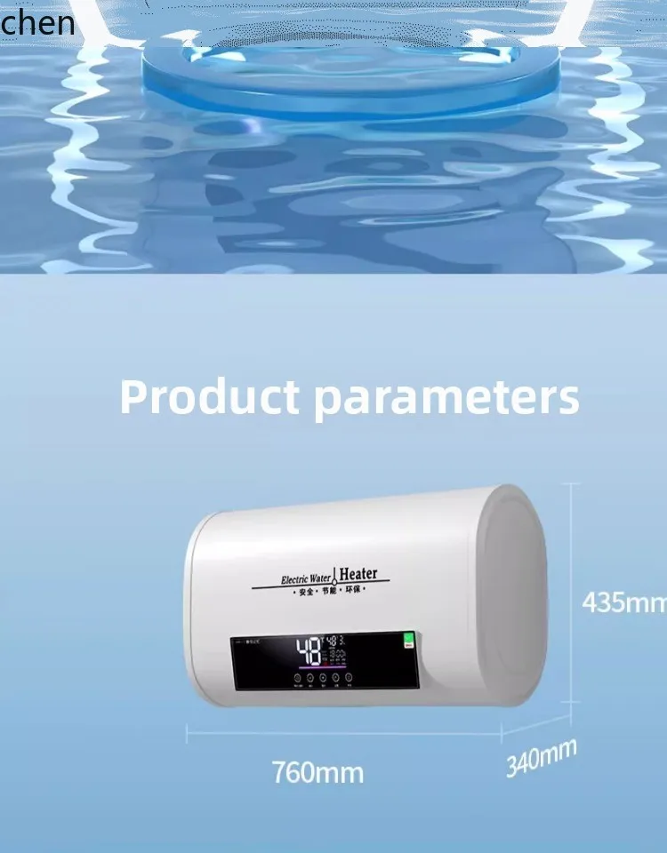 ZML Warmwasserbereiter, elektrisch, für Haushalt, Badezimmer, Wasserspeicher, schnelle Erwärmung, kleiner runder, flacher Eimer, Badvermietung