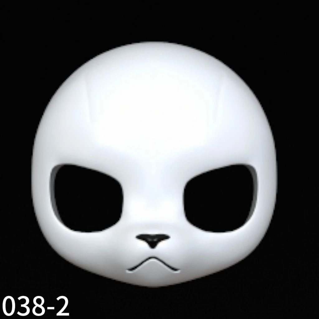 Kemono Base Mask Feline and canine Based Head Mask Universal Cold Face Cute Animal Outfit Skull Cute Cosplay Accessories view 4