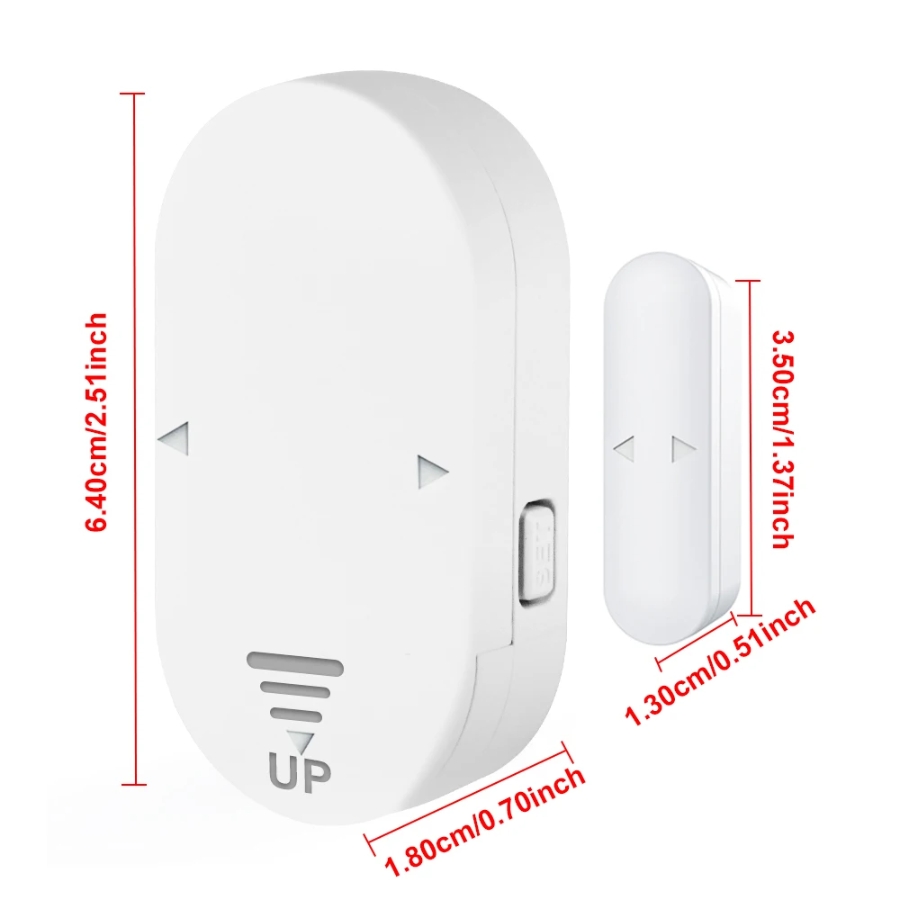 Doorbell Mode Smart Door Sensor Universal Powered Window Sensor Door Open Closed Detectors Smart Home White Anti-theft Alarm