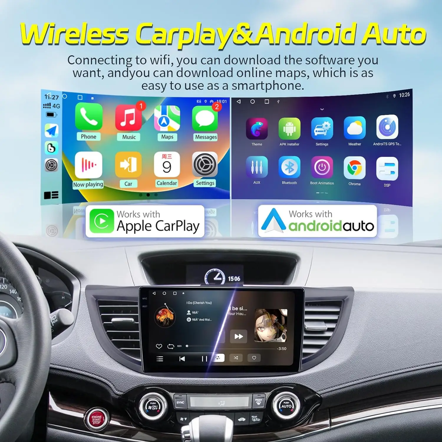 For CRV 2012-2016 5G WiFi 10\
