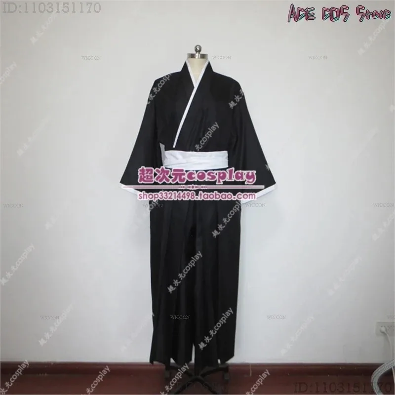 Kuchiki Byakuya Cosplay Costume Anime perruques Anime Cosplay pour Halloween fête Cosplay Costume hommes Roleplay Cape