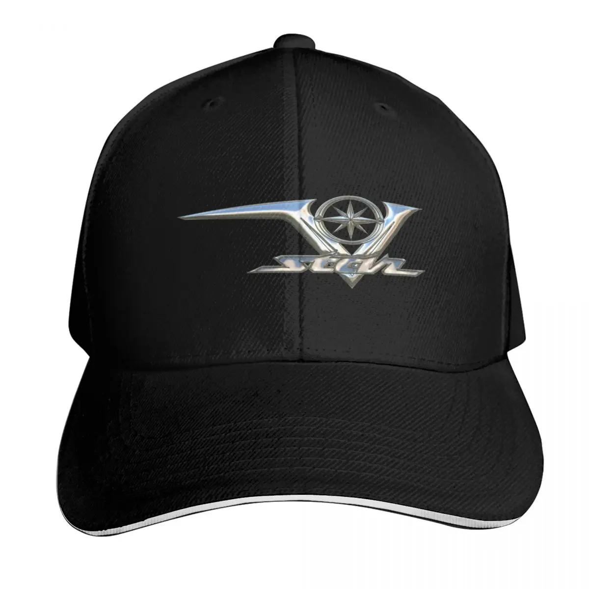 V Star 250, 650, 950, 1100, 1300, 1900 Logo 3 Chrome 2 Baseball Cap Men Women Casual Summer Sport Sun Cap