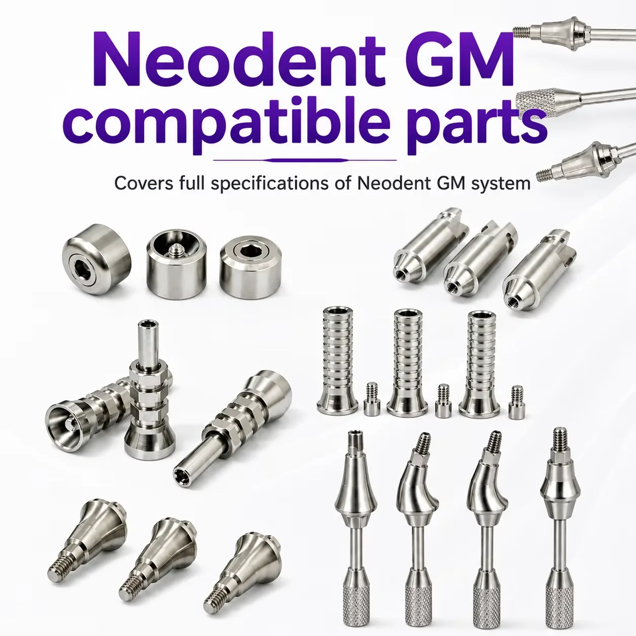 Compatible For Neodent GM 17° Multi‑unit Angled Abutment GM 30° Mini Conical MUA Angled Abutment Dental Implant Accessories