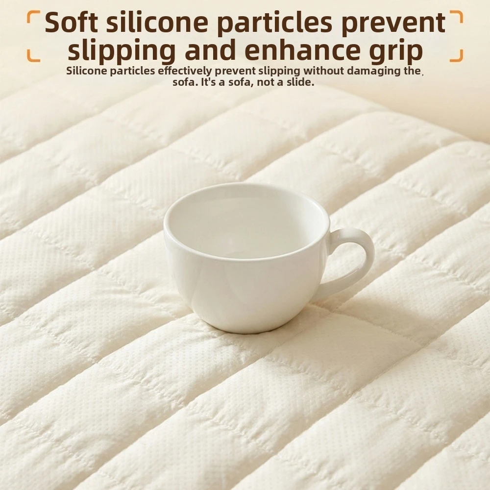 

New Soft Thick Pet Couch Cover Fuzzy Surface Washable Sofa Slipcover White Coffee Non-Slip Sofa Cover Pad for Dogs Cats