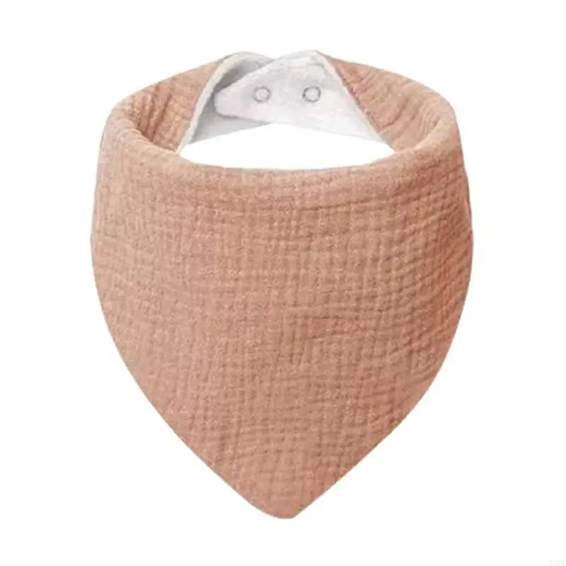 

E06F Baby Bibs Baby Bandana Drool Bibs Soft & Breathable for Boys & Girls Crape Bibs