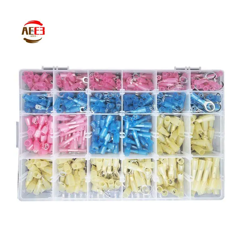 

AEE3-480PC Heat Shrink Wire Connectors Terminals Seal Electrical Butt Connectors Solder For Marine Car Truck Wire Joint