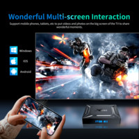 X96 M200 Android14 TV BOX Amlogic S905X5M Quad Core 4GB 32GB/64GB 2.4G&5G Wifi HDR Media Player Set Top Box 2GB 16GB Storage