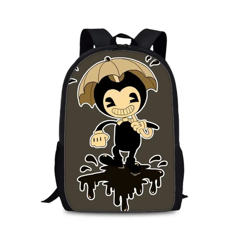 2020 New Bendy And The Ink Machine School Bags For Boys Backpack Famous Game Printed Backpack For Teenager Student Book Bag