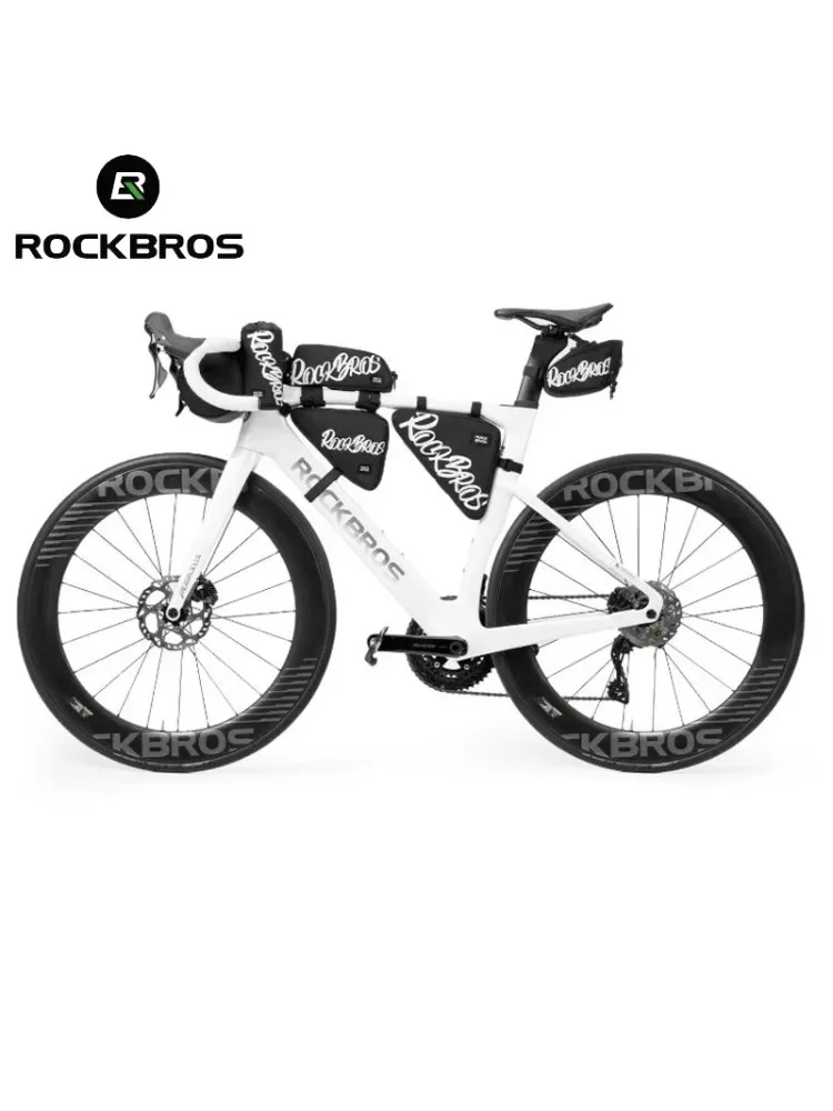 AliExpress ROCKBROS Bike Long Distance Travel 1/2/3/4/5/6pcs Set Available Triangle tube Saddle Bags Bike Bags Combo Polyester Front Bags
