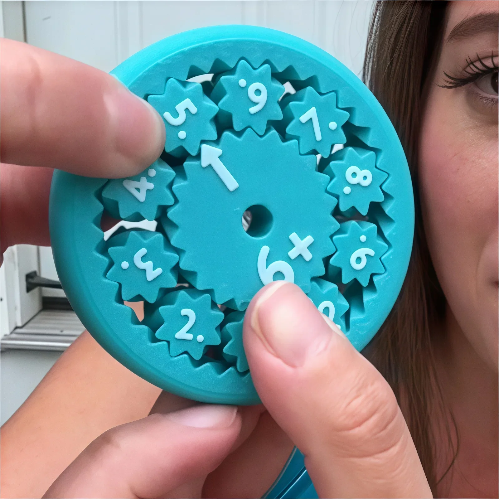 Mathe Fidget Spinner Fingertip Math Puzzle Spielzeug Mathe-Spiele Mathe-Betrieb Dekompressionsspiele Desktop Mathe-Multiplikationsspiele