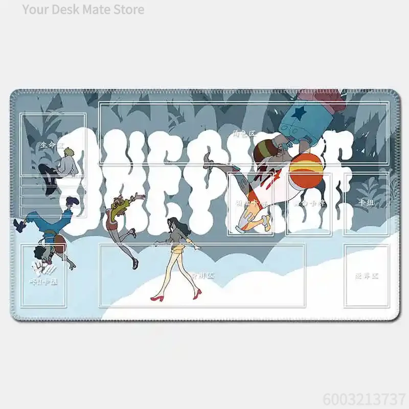 

One Piece Straw Hat Crew Group TCG Playmat Beautiful Anti‑Slip Waterproof Desk Mat Suitable For Office Daily Use
