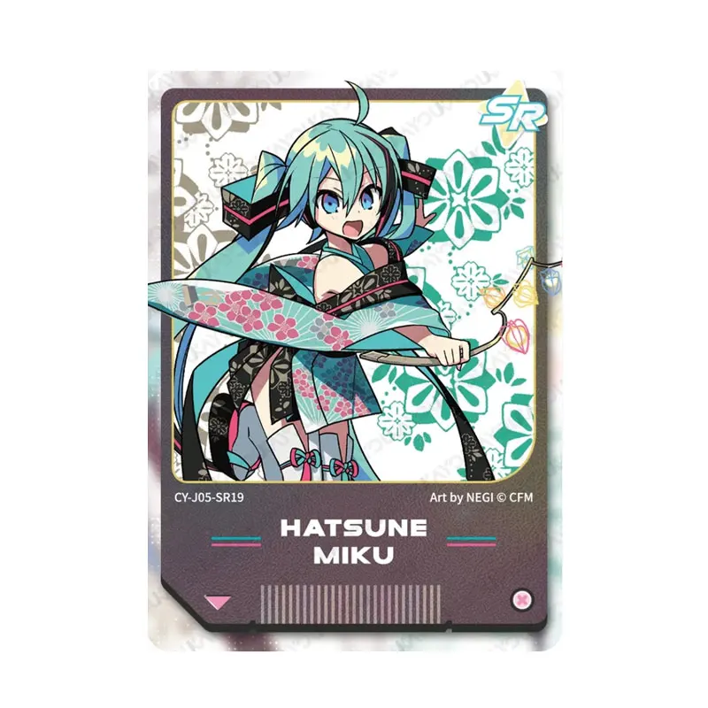 

KAYOU Hatsune Miku Series 5, первый прицел SR (01-24), один лист, полный набор, игра в стиле аниме, подлинная коллекционная карта на день рождения