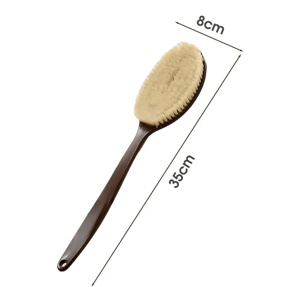 لينة منظف الجسم دش التقشير الدعك مقبض طويل فرشاة حمام مقشر الجلد مدلك تنظيف فرشاة اكسسوارات الحمام