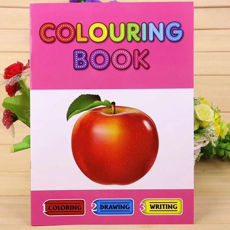 Livro de Colorir Inglês para Crianças, Livro de Desenho, Jardim de Infância 2-3-6 Anos de Idade Brinquedos, Presente, Hobbies