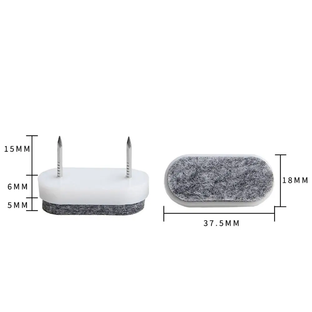 10pcs/set 10pcs/set DIY Felt Pads Moisture-proof Thicken Sofa Foot Nail Non-slip Felt Scratch Protector Mat Scratch Protector