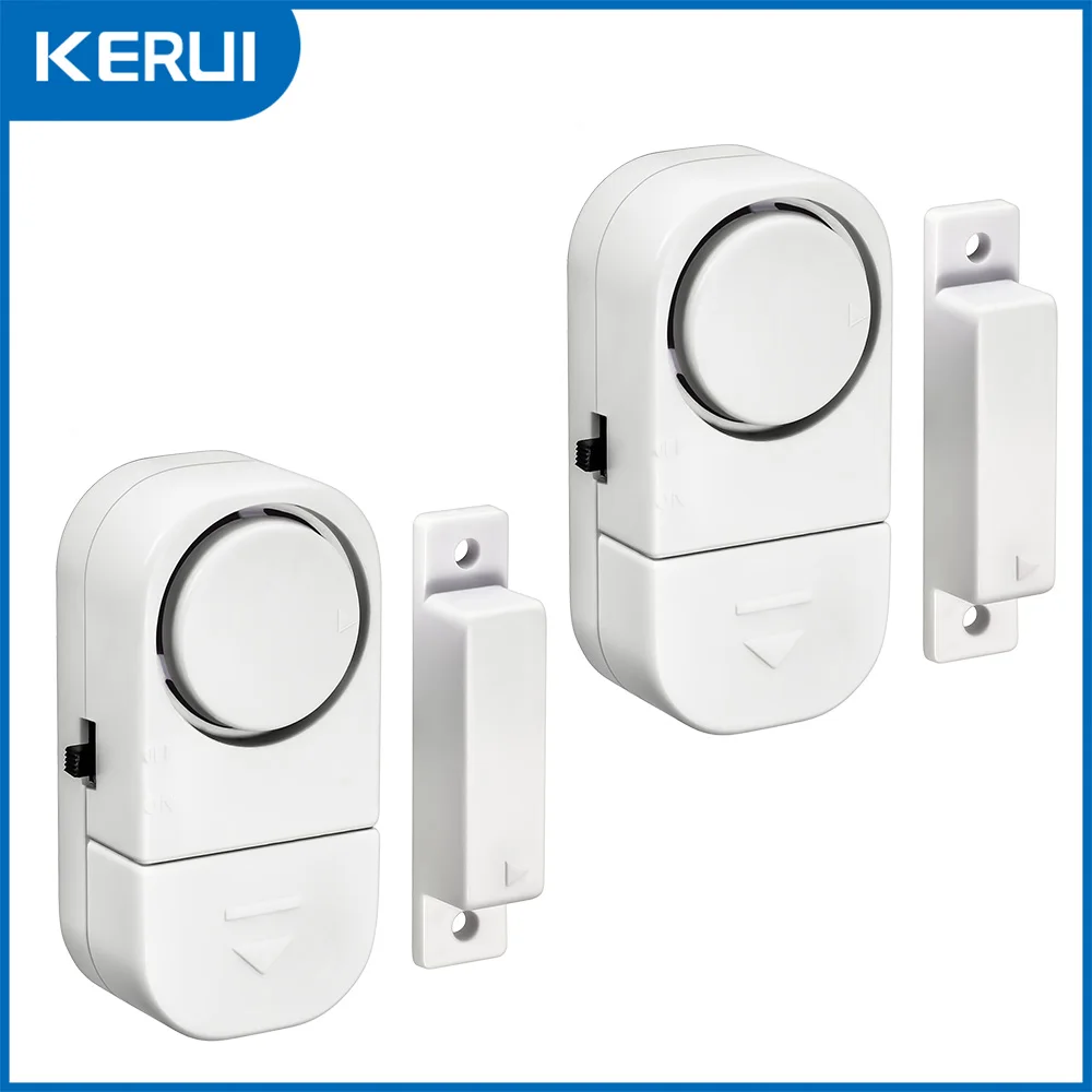 KERUI Door Window Sensor Independent Opening Magnetic Door Sensor 90db Wireless Security Alarm