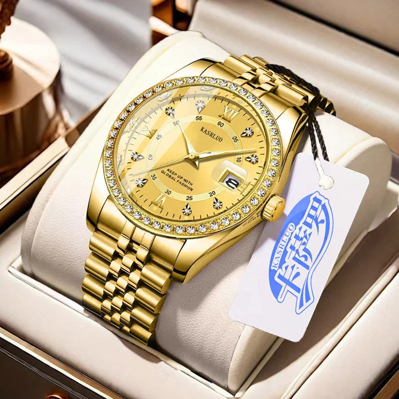 KASRLUO Men's Diamond Setting  - Luxury Watch Boutique ulasan dan harga