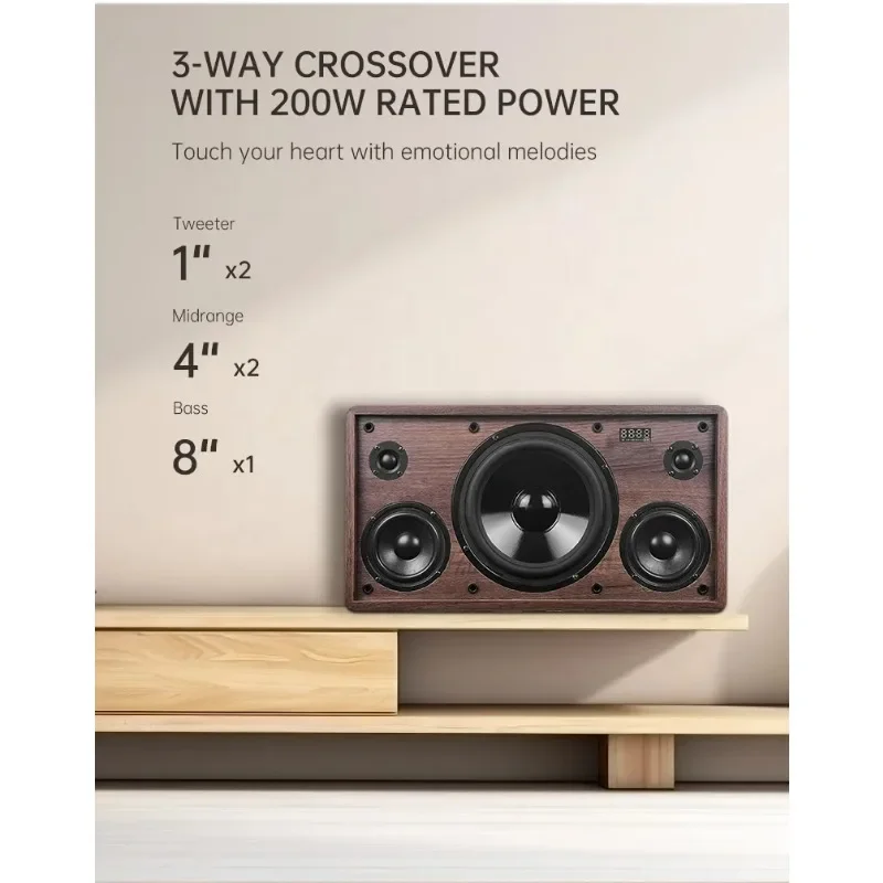 2026 HIFI Active 2.1-Channel /USB Audio Speaker Wireless Woofer Sound Smart Speakers With UHF For Home Speaker